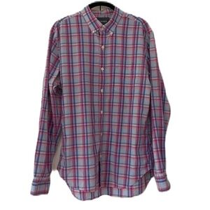 Bonobos Colorful Plaid Slim Fit Button Up Shirt Size Medium‎